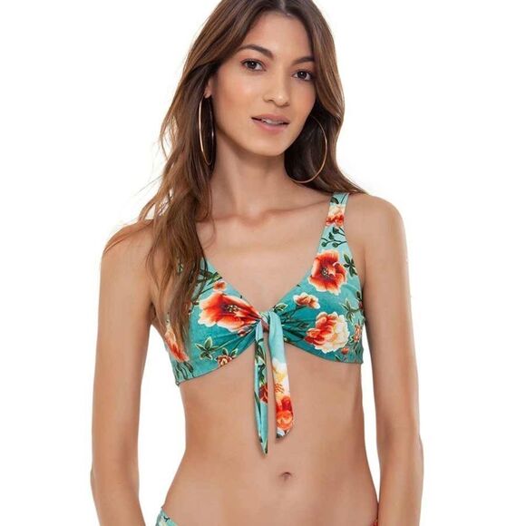 🆕 Agua Bendita Pistachio Grace Bikini Top - Picture 1 of 11
